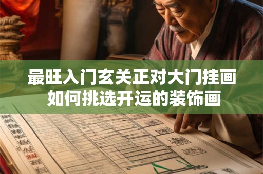最旺入门玄关正对大门挂画 如何挑选开运的装饰画