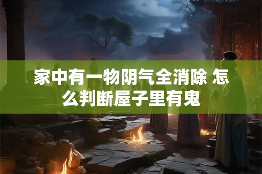 家中有一物阴气全消除 怎么判断屋子里有鬼