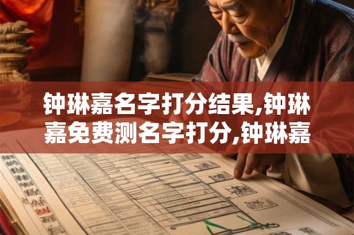 钟琳嘉名字打分结果,钟琳嘉免费测名字打分,钟琳嘉周易免费测名字打分