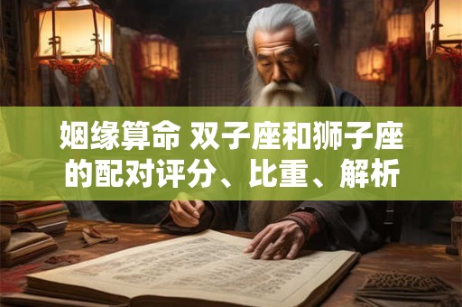 姻缘算命 双子座和狮子座的配对评分、比重、解析