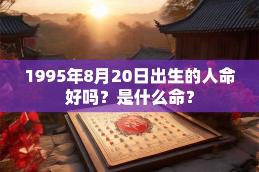 1995年8月20日出生的人命好吗？是什么命？