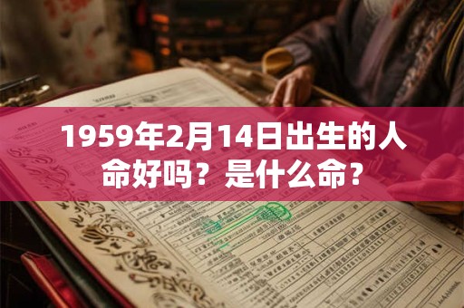 1959年2月14日出生的人命好吗？是什么命？