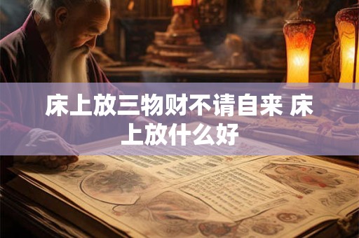床上放三物财不请自来 床上放什么好