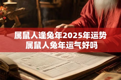 属鼠人逢兔年2025年运势 属鼠人兔年运气好吗