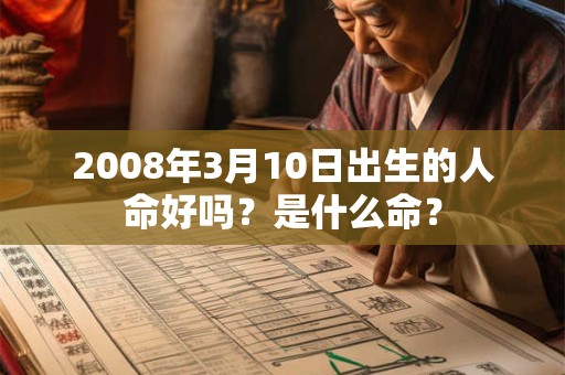 2008年3月10日出生的人命好吗？是什么命？