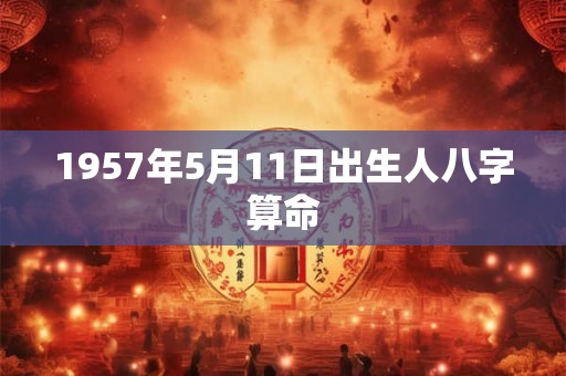 1957年5月11日出生人八字算命