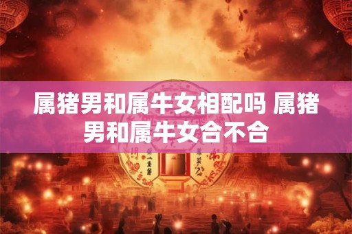 属猪男和属牛女相配吗 属猪男和属牛女合不合