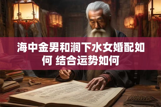 海中金男和涧下水女婚配如何 结合运势如何 海中金男和涧下水女婚配如何 结合运势如何