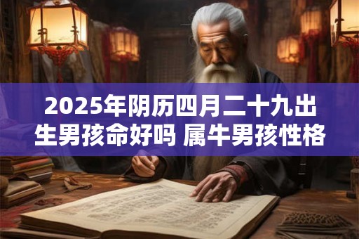 2025年阴历四月二十九出生男孩命好吗 属牛男孩性格如何 2025年阴历四月二十九出生男孩命好吗 属牛男孩性格如何