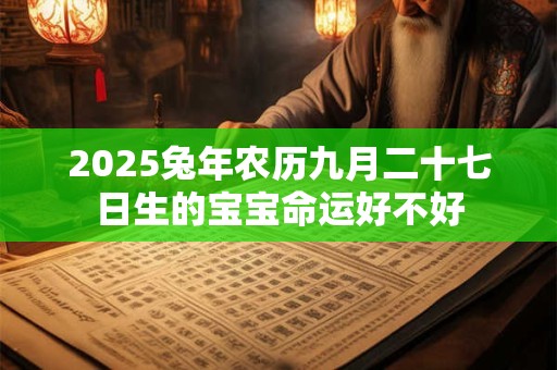 2025兔年农历九月二十七日生的宝宝命运好不好