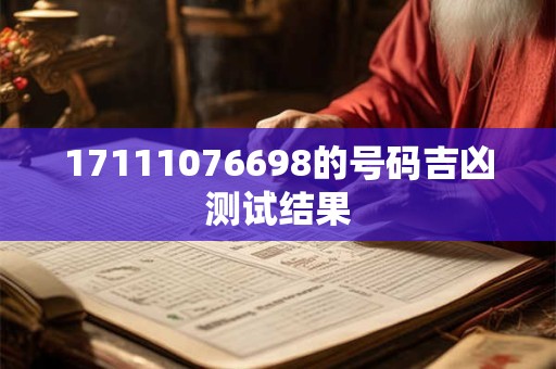 17111076698的号码吉凶测试结果
