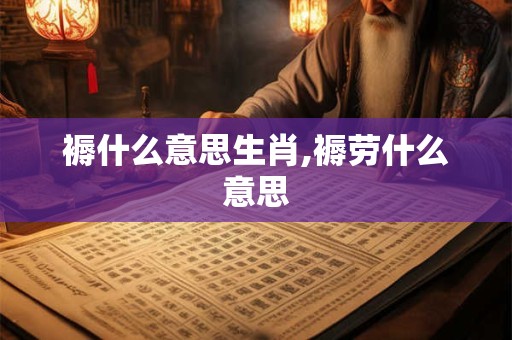 褥什么意思生肖,褥劳什么意思