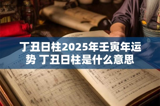 丁丑日柱2025年壬寅年运势 丁丑日柱是什么意思