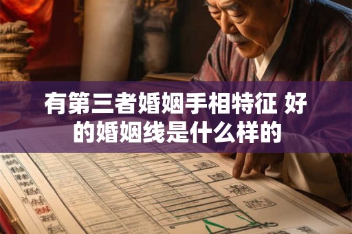 有第三者婚姻手相特征 好的婚姻线是什么样的