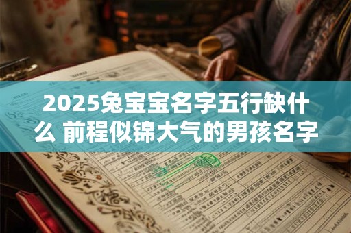 2025兔宝宝名字五行缺什么 前程似锦大气的男孩名字