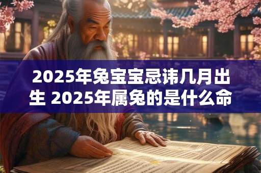 2025年兔宝宝忌讳几月出生 2025年属兔的是什么命