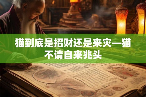 猫到底是招财还是来灾—猫不请自来兆头