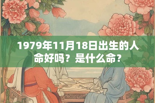 1979年11月18日出生的人命好吗？是什么命？