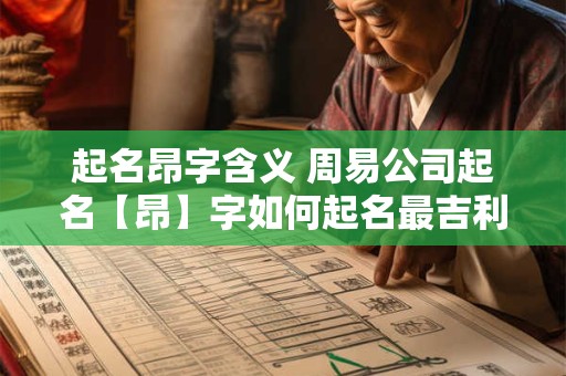 起名昂字含义 周易公司起名【昂】字如何起名最吉利