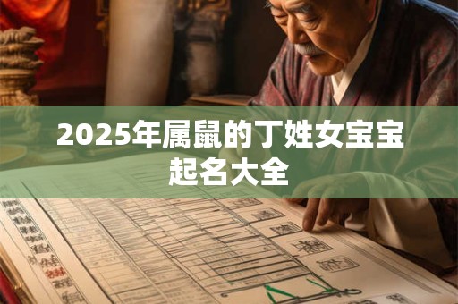 2025年属鼠的丁姓女宝宝起名大全