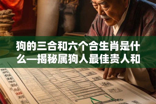 狗的三合和六个合生肖是什么—揭秘属狗人最佳贵人和合财生肖