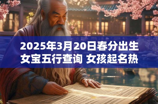 2025年3月20日春分出生女宝五行查询 女孩起名热门新款