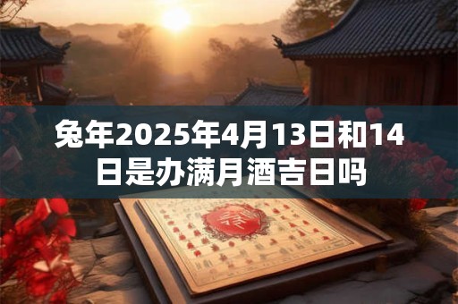 兔年2025年4月13日和14日是办满月酒吉日吗