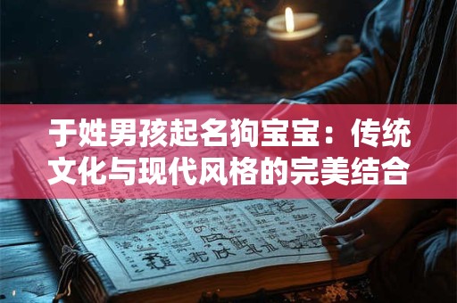 于姓男孩起名狗宝宝：传统文化与现代风格的完美结合