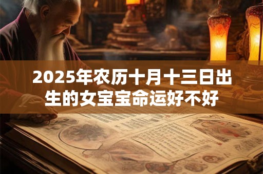 2025年农历十月十三日出生的女宝宝命运好不好
