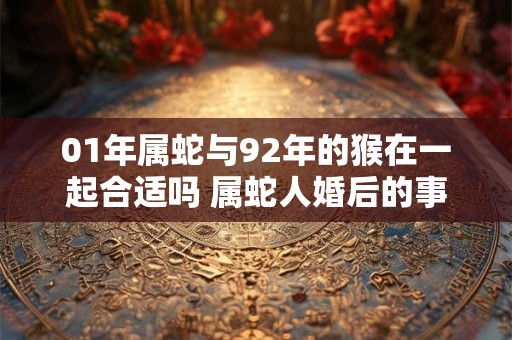 01年属蛇与92年的猴在一起合适吗 属蛇人婚后的事业运好吗