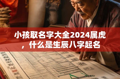 小孩取名字大全2024属虎，什么是生辰八字起名