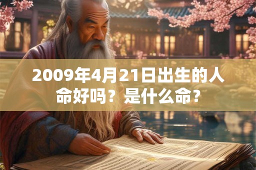 2009年4月21日出生的人命好吗？是什么命？