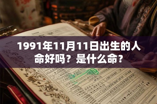 1991年11月11日出生的人命好吗？是什么命？