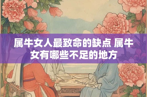 属牛女人最致命的缺点 属牛女有哪些不足的地方