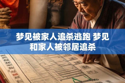 梦见被家人追杀逃跑 梦见和家人被邻居追杀