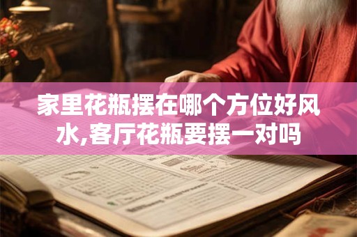 家里花瓶摆在哪个方位好风水,客厅花瓶要摆一对吗