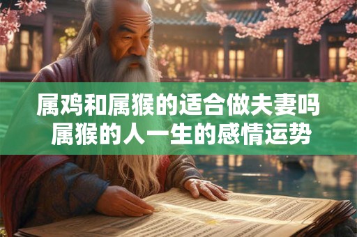 属鸡和属猴的适合做夫妻吗 属猴的人一生的感情运势怎么样