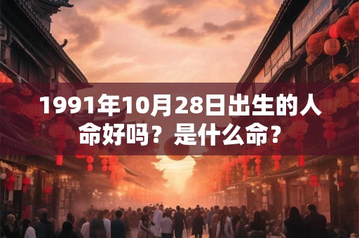 1991年10月28日出生的人命好吗？是什么命？