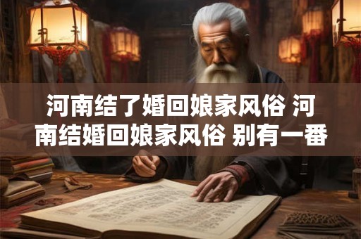 河南结了婚回娘家风俗 河南结婚回娘家风俗 别有一番风味! 河南结了婚回娘家风俗 河南结婚回娘家风俗 别有一番风味!