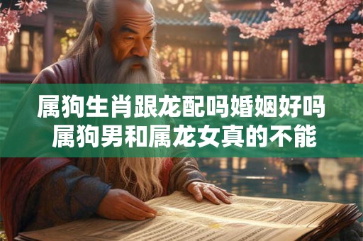 属狗生肖跟龙配吗婚姻好吗 属狗男和属龙女真的不能在一起吗