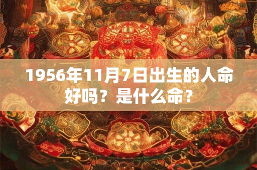 1956年11月7日出生的人命好吗？是什么命？