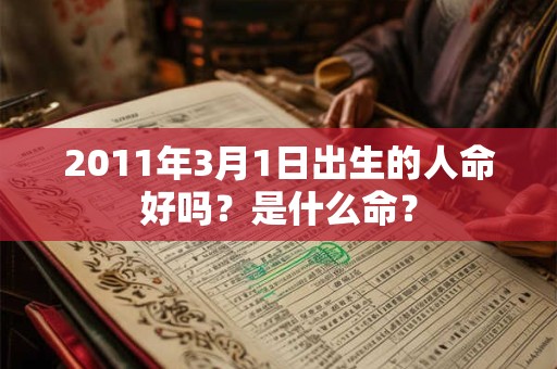 详细阅读:2011年3月1日出生的人命好吗?是什么命? 2011年3月1日出生的人命好吗?是什么命?