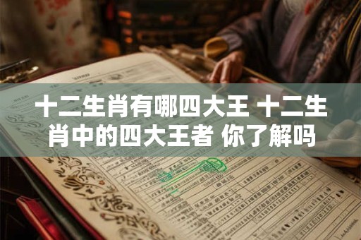 十二生肖有哪四大王 十二生肖中的四大王者 你了解吗 十二生肖有哪四大王 十二生肖中的四大王者 你了解吗