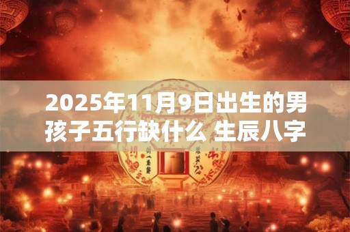 2025年11月9日出生的男孩子五行缺什么 生辰八字高分取名