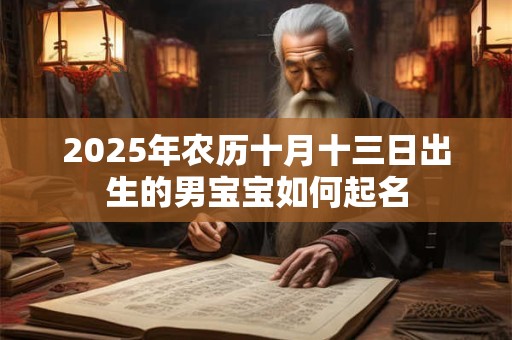 2025年农历十月十三日出生的男宝宝如何起名