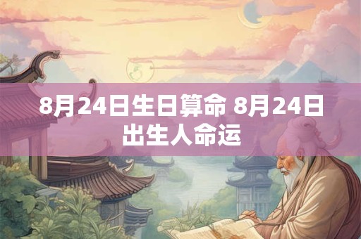 8月24日生日算命 8月24日出生人命运