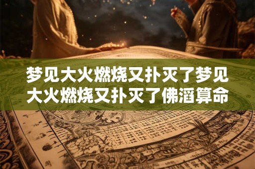 梦见大火燃烧又扑灭了梦见大火燃烧又扑灭了佛滔算命网