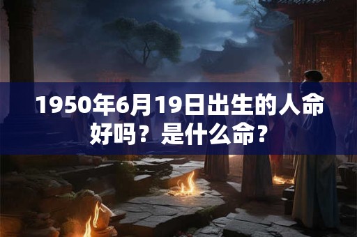 1950年6月19日出生的人命好吗？是什么命？