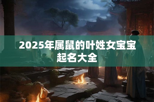 2025年属鼠的叶姓女宝宝起名大全 2025年属鼠的叶姓女宝宝起名大全