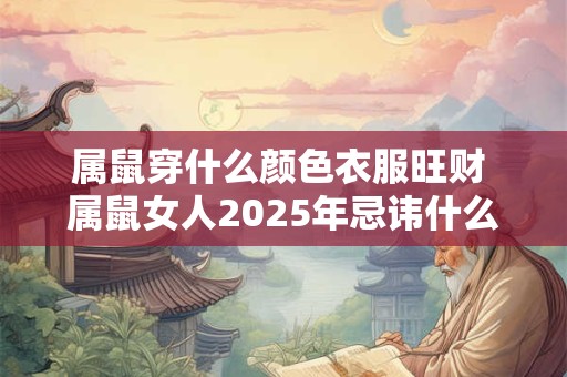 属鼠穿什么颜色衣服旺财 属鼠女人2025年忌讳什么颜色